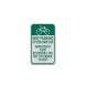 Bike Parking At Your Own Risk Aluminum Sign (EGR Reflective)