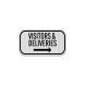 Visitors & Deliveries Parking Aluminum Sign (EGR Reflective)