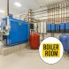 Boiler Room Door Magnetic Sign (Non Reflective)