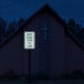 Quiet Hours 10pm 8am Aluminum Sign (HIP Reflective)