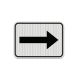One Direction Arrow Aluminum Sign (EGR Reflective)