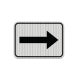 One Direction Arrow Aluminum Sign (HIP Reflective)