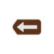 Arrow Symbol Road Aluminum Sign (Diamond Reflective)