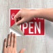 Come In We Are Open Decal (Non Reflective)
