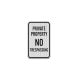 Washington No Trespassing Aluminum Sign (EGR Reflective)