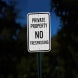 Washington No Trespassing Aluminum Sign (EGR Reflective)