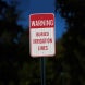 Buried Irrigation Aluminum Sign (HIP Reflective)