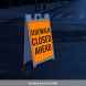 Sidewalk Closed Ahead Corflute Sign (Reflective)