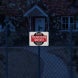 Security Equipment In Use Aluminum Sign (HIP Reflective)