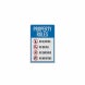 No Alcohol No Drugs Aluminum Sign (Diamond Reflective)