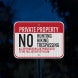 No Hunting Hiking Trespassing Aluminum Sign (EGR Reflective)