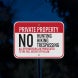 No Hunting Hiking Trespassing Aluminum Sign (Diamond Reflective)