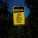 Police Warning Aluminum Sign (HIP Reflective)