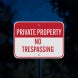 North Carolina Private Property Aluminum Sign (Diamond Reflective)