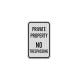 North Carolina No Trespassing Aluminum Sign (EGR Reflective)