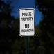 North Carolina No Trespassing Aluminum Sign (EGR Reflective)