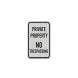 North Carolina No Trespassing Aluminum Sign (HIP Reflective)