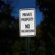 North Carolina No Trespassing Aluminum Sign (Diamond Reflective)