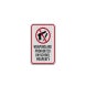 Weapons Are Prohibited On School Property Aluminum Sign (EGR Reflective)