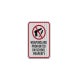Weapons Are Prohibited On School Property Aluminum Sign (HIP Reflective)