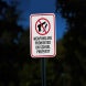 Weapons Are Prohibited On School Property Aluminum Sign (Diamond Reflective)