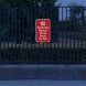 No Unauthorized Motorized Vehicles Aluminum Sign (HIP Reflective)