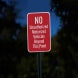 No Unauthorized Motorized Vehicles Aluminum Sign (HIP Reflective)