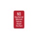 No Unauthorized Motorized Vehicles Aluminum Sign (Diamond Reflective)