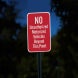 No Unauthorized Motorized Vehicles Aluminum Sign (Diamond Reflective)