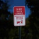 Do Not Block Garages Aluminum Sign (HIP Reflective)