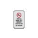 No Smoking Aluminum Sign (Diamond Reflective)