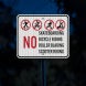 No Skateboarding Aluminum Sign (EGR Reflective)