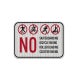 No Skateboarding Aluminum Sign (HIP Reflective)