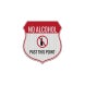 No Alcohol Past This Point Shield Aluminum Sign (EGR Reflective)