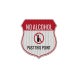 No Alcohol Past This Point Shield Aluminum Sign (HIP Reflective)
