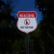 No Alcohol Past This Point Shield Aluminum Sign (HIP Reflective)