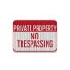 Nevada Private Property Aluminum Sign (HIP Reflective)