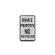 Minnesota No Trespassing Aluminum Sign (HIP Reflective)