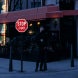 Stop, Three Way Traffic Aluminum Sign (EGR Reflective)