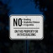 No Smoking Smokeless Tobacco Aluminum Sign (EGR Reflective)