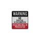 Warning No Public Use Of This Dumpster Aluminum Sign (HIP Reflective)