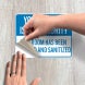 This Room Has Been Cleaned & Sanitized Decal (Non Reflective)