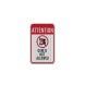 Attention Gum Is Not Allowed Aluminum Sign (HIP Reflective)