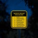 Emergency Procedure When Alarm Sounds Aluminum Sign (EGR Reflective)