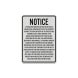 Wisconsin Agritourism Liability Aluminum Sign (EGR Reflective)