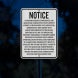 Wisconsin Agritourism Liability Aluminum Sign (EGR Reflective)