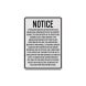 Wisconsin Agritourism Liability Aluminum Sign (Diamond Reflective)