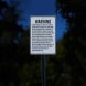 Virginia Agritourism Liability Aluminum Sign (EGR Reflective)