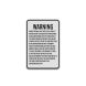 Virginia Agritourism Liability Aluminum Sign (Diamond Reflective)