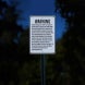Virginia Agritourism Liability Aluminum Sign (Diamond Reflective)